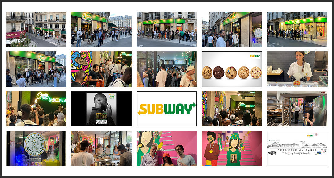 Cremerie de Paris hosting Cookieway, Subway Pop Up Store